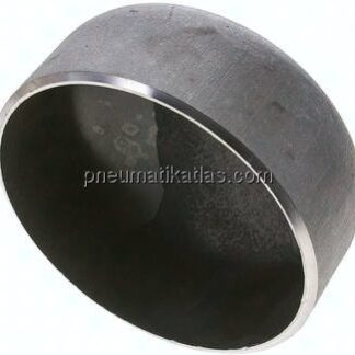 Rohrkappe 139,7x4,0mm, P265GH Stahl schwarz, EN 10253 Typ B (DIN 2617)