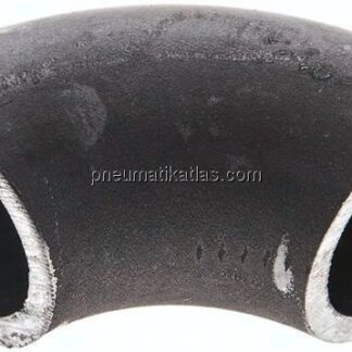 Rohrbogen Typ3, 26,9x2,6mm, P235GH-TC1 Stahl schwarz, nahtlos, EN 10253 Typ A (DIN 2605)