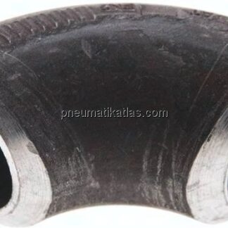 Rohrbogen Typ3, 26,9x4,0mm, P235GH-TC1 Stahl schwarz, nahtlos, EN 10253 Typ A (DIN 2605)