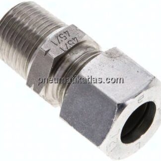 Gerade Schneidringverschr. NPT 3/8"-12 L (M18x1,5), 1.4571