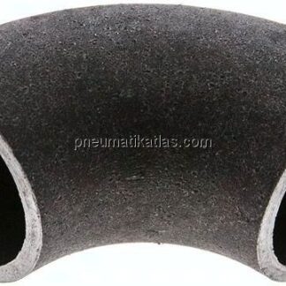 Rohrbogen Typ3, 33,7x2,6mm, P235GH-TC1 Stahl schwarz, nahtlos, EN 10253 Typ A (DIN 2605)