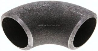 Rohrbogen Typ3, 33,7x3,2mm, P235GH-TC1 Stahl schwarz, nahtlos, EN 10253 Typ A (DIN 2605)