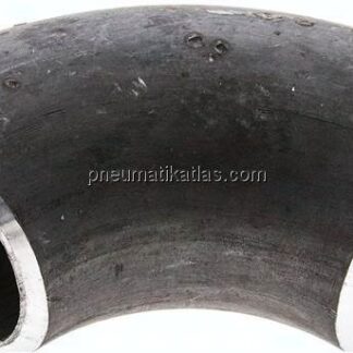Rohrbogen Typ3, 42,4x3,2mm, P235GH-TC1 Stahl schwarz, nahtlos, EN 10253 Typ A (DIN 2605)
