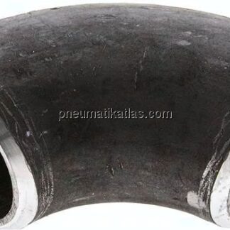 Rohrbogen Typ3, 42,4x3,6mm, P235GH-TC1 Stahl schwarz, nahtlos, EN 10253 Typ A (DIN 2605)