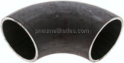 Rohrbogen Typ3, 48,3x2,6mm, P235GH-TC1 Stahl schwarz, nahtlos, EN 10253 Typ A (DIN 2605)