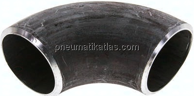 Rohrbogen Typ3, 48,3x3,2mm, P235GH-TC1 Stahl schwarz, nahtlos, EN 10253 Typ A (DIN 2605)