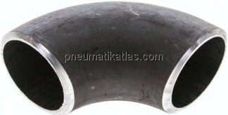 Rohrbogen Typ3, 48,3x3,6mm, P235GH-TC1 Stahl schwarz, nahtlos, EN 10253 Typ A (DIN 2605)