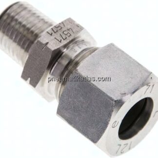 Gerade Schneidringverschr. NPT 1/4"-12 L (M18x1,5), 1.4571