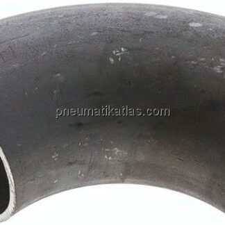 Rohrbogen Typ3, 76,1x2,9mm, P235GH-TC1 Stahl schwarz, nahtlos, EN 10253 Typ A (DIN 2605)