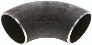 Rohrbogen Typ3, 76,1x3,6mm, P235GH-TC1 Stahl schwarz, nahtlos, EN 10253 Typ A (DIN 2605)
