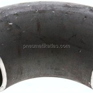 Rohrbogen Typ3, 76,1x4,0mm, P235GH-TC1 Stahl schwarz, nahtlos, EN 10253 Typ A (DIN 2605)