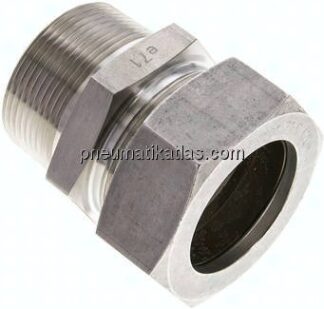 Gerade Schneidringverschr. NPT 1-1/2"-42 L (M52x2), 1.4571