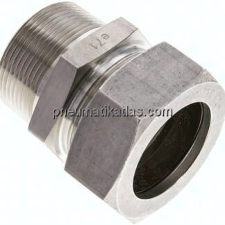 Gerade Schneidringverschr. NPT 1-1/2"-42 L (M52x2), 1.4571