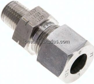 Gerade Schneidringverschr. NPT 1/4"-12 S (M20x1,5), 1.4571