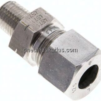 Gerade Schneidringverschr. NPT 1/4"-12 S (M20x1,5), 1.4571