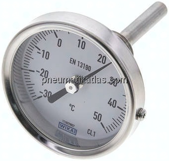 Bimetallthermometer, waagerecht D63/-30 bis +50°C/63mm