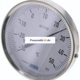 Bimetallthermometer, waagerecht D100/-30 bis +50°C/63mm