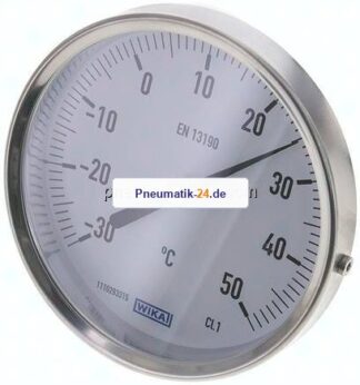 Bimetallthermometer, waagerecht D100/-30 bis +50°C/63mm