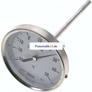 Bimetallthermometer, waagerecht D100/-30 bis +50°C/160mm