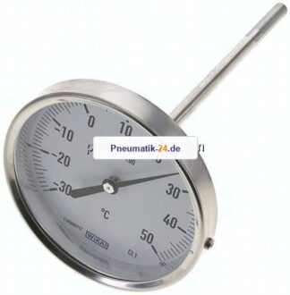 Bimetallthermometer, waagerecht D100/-30 bis +50°C/160mm