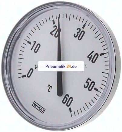 Bimetallthermometer, waagerecht D100/0 bis +60°C/40mm