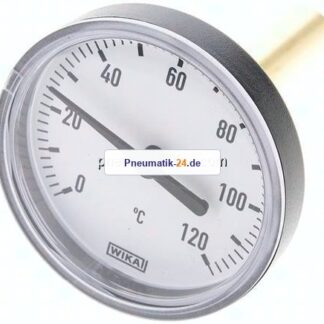 Bimetallthermometer, waagerecht D63/0 bis +120°C/60mm