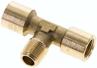 T-Einschraubstück G 1/8"(IG)-R 1/8"(AG), Messing