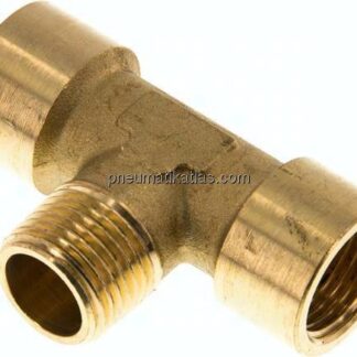 T-Einschraubstück G 1/2"(IG)-R 1/2"(AG), Messing