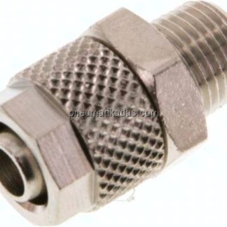 Gerade Verschraubung R 1/8"-8x6mm, Messing vernickelt