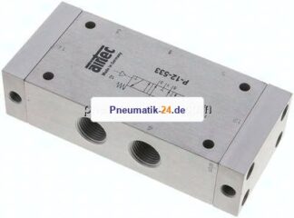 5/3-Wege Pneumatikventil, G 1/2", Mittelstellung entlüftet, Standard