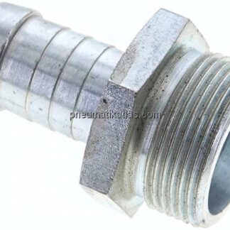 Schlauchnippel 25 S (M36x2), 21 - 22mm, Stahl verzinkt