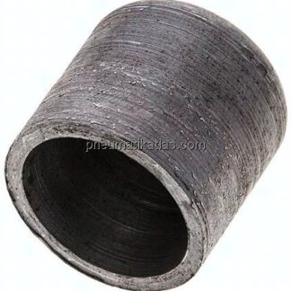 Rohrkappe 26,9x2,3mm, P265GH Stahl schwarz, EN 10253 Typ B (DIN 2617)