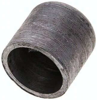 Rohrkappe 26,9x2,3mm, P265GH Stahl schwarz, EN 10253 Typ B (DIN 2617)