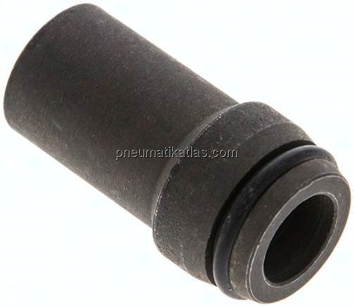 Anschweißnippel 15 x 2,5mm, Stahl phosphatiert