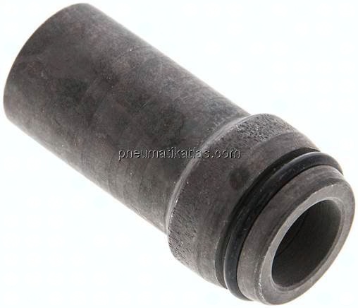 Anschweißnippel 16 x 2,5mm, Stahl phosphatiert