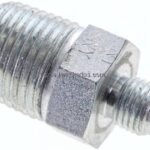 Doppelnippel NPT 1/2"-UNF 7/16"-20(JIC), Stahl verzinkt