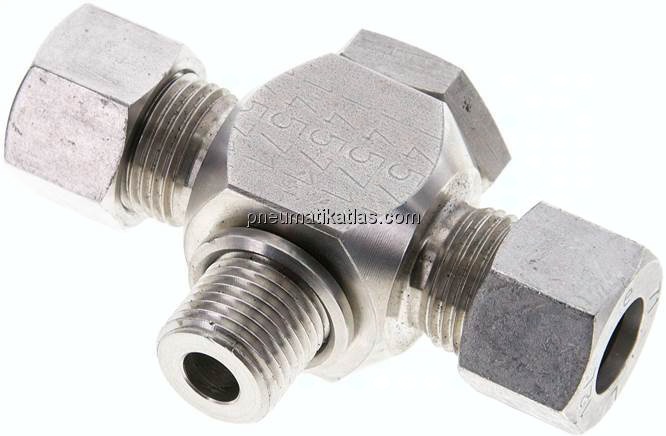 T-Schwenkverschraubung M 16x1,5-12 L (M18x1,5), 1.4571