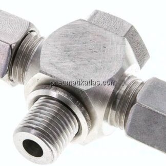 T-Schwenkverschraubung G 1/4"-6 S (M14x1,5), 1.4571