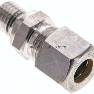 Gerade Schneidringverschr. M 12x1,5-10 L (M16x1,5), Klemmring 1.4571 (NC)
