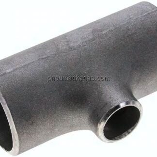 T-Stück 60,3x4,0mm - 33,7x3,2mm, P235GH-TC1 Stahl schwarz, nahtlos