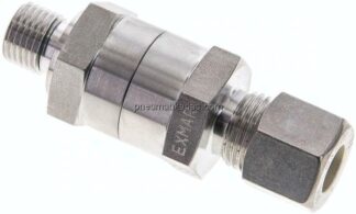 Hydraulik-Rückschlagventil 10 L (M16x1,5)-G 1/4", Klemmring 1.4571 (NC)