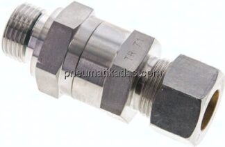 Hydraulik-Rückschlagventil 15 L (M22x1,5)-G 1/2", Klemmring 1.4571 (NC)