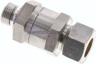 Hydraulik-Rückschlagventil 18 L (M26x1,5)-G 1/2", Klemmring 1.4571 (NC)