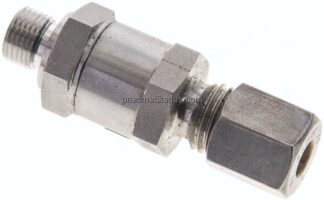 Hydraulik-Rückschlagventil 6 L (M12x1,5)-G 1/8", Klemmring 1.4571 (NC)