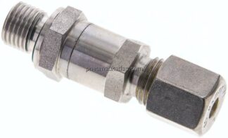 Hydraulik-Rückschlagventil 6 S (M14x1,5)-G 1/4", Klemmring 1.4571 (NC)