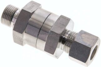 Hydraulik-Rückschlagventil 12 L (M18x1,5)-G 3/8", Klemmring 1.4571 (NC)