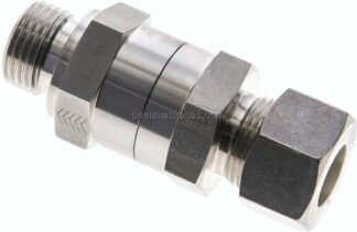Hydraulik-Rückschlagventil 15 L (M22x1,5)-G 1/2", Klemmring 1.4571 (NC)