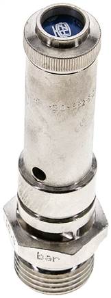TÜV-Sicherheitsventil G 1/2" (DN8), 16,00 bar, Messing vernickelt