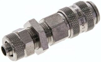 Schott-Kupplungsdose (NW5) 8x6mm Schlauch, Edelstahl