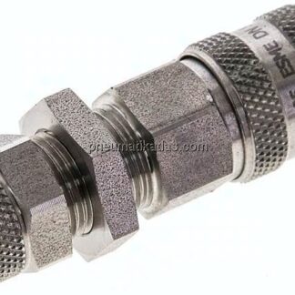 Schott-Kupplungsdose (NW5) 8x6mm Schlauch, Edelstahl